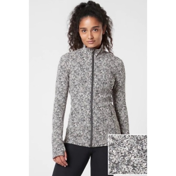 Athleta Jackets & Blazers - Athleta Shanti Solution Textured Moonflower Jacket Size Medium